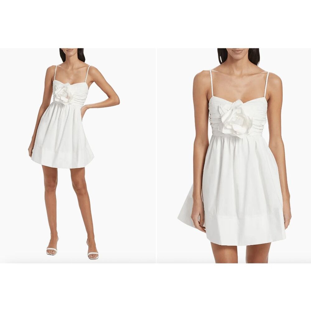 As It May Zephyr Floral Appliqué Minidress XXL $465